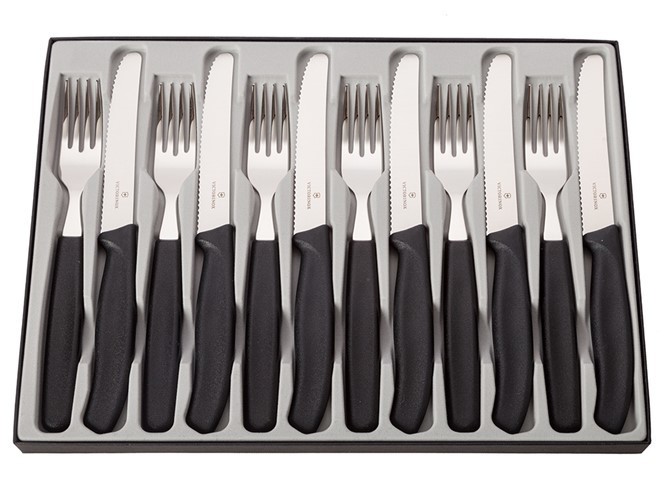 Victorinox 12pc Steak Knife & Fork Set