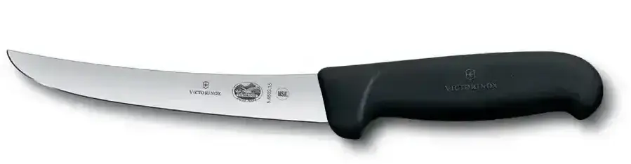 Victorinox 15cm Wide Curved Boning Knife Black