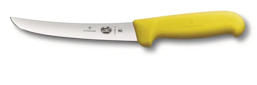 Victorinox 15cm Wide Curved Boning Knife Yellow